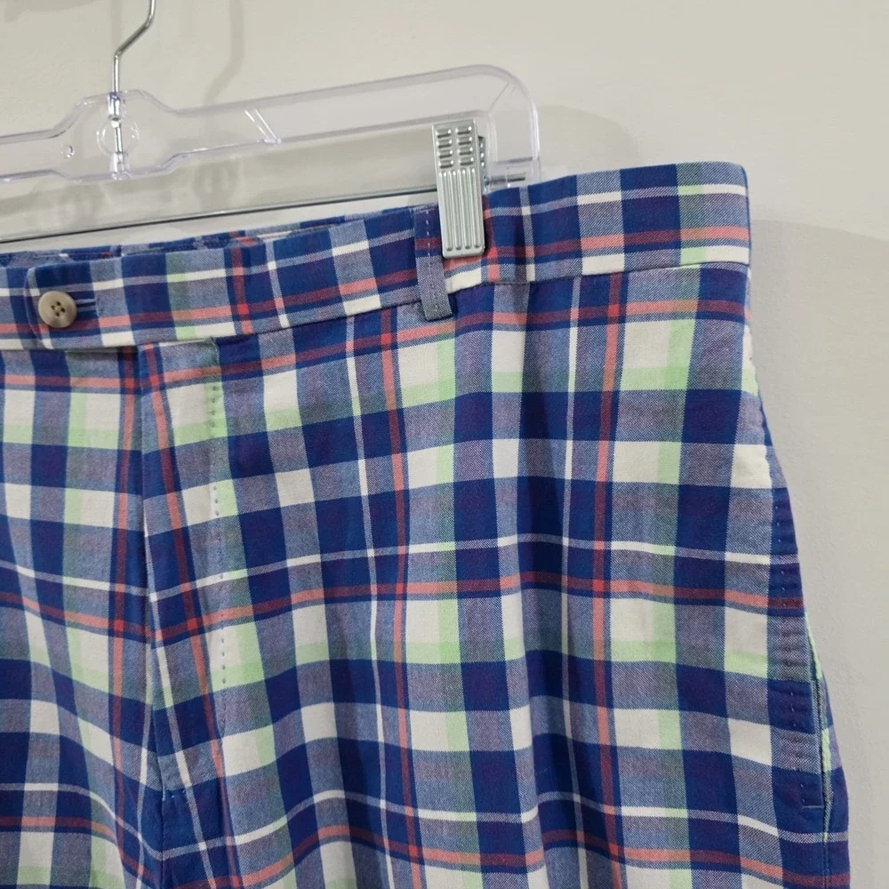 Peter‎ Millar Mens Plaid Golf Shorts Size 40 Us Open Sporty Athleisure